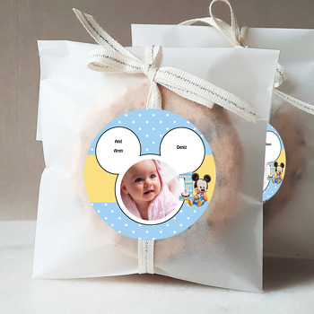 Baby Mickey  Temalı Resimli Sticker