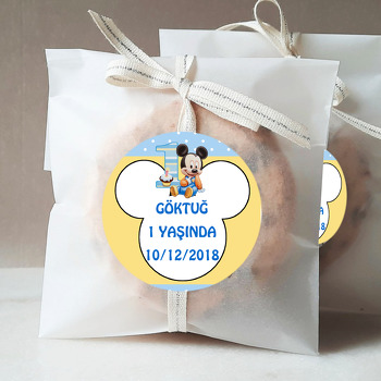 Baby Mickey Temalı Sticker