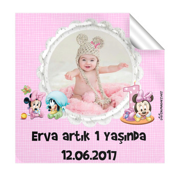 Baby Minnie Mouse  Kare Etiket