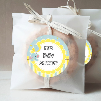 Baby Shower Fil Temalı Sticker