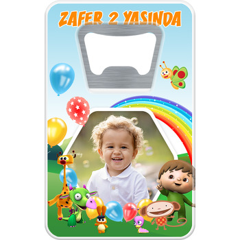 Baby Tv Ekip Temalı Dikdörtgen Magnet Açacak