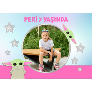 Baby Yoda Temalı Doğum Günü Amerikan Servis