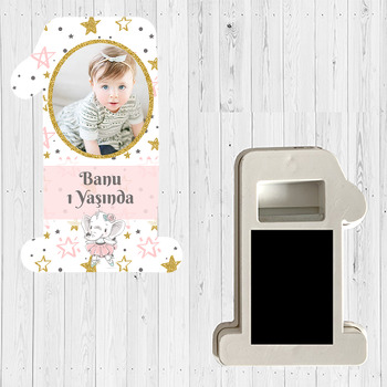 Balerin Fil Temalı Doğum Günü Magnet Açacak