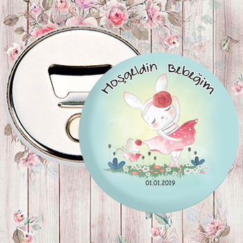 Balerin Tavşan Temalı Magnet Açacak