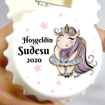 Balerin Unicorn Temalı Hoşgeldin Bebek Kapak Açacak
