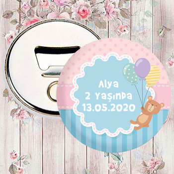Balonlu Ayıcık Temalı Magnet Açacak