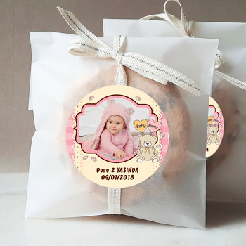 Balonlu Ayıcık Temalı Resimli Sticker