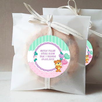 Balonlu Ayıcık Temalı Sticker