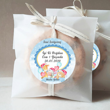 Balonlu Hayvanlar Temalı Sticker