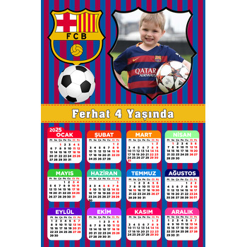 Barcelona Temalı Takvim Magnet