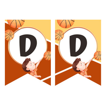 Basketbolcu Temalı Flama Banner