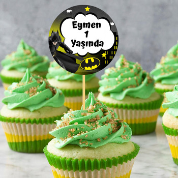 Batman ile Gotham Şehri Temalı Kürdan Süs