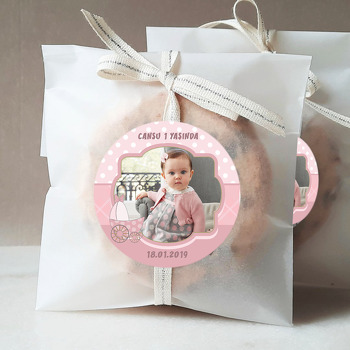 Bebek Arabası Temalı Resimli Sticker