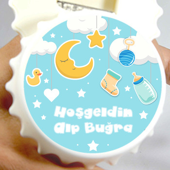 Bebek Koleksiyon Mavi Fon Temalı Hoşgeldin Bebek Kapak Açacak