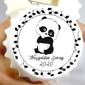 Bebek Panda Temalı Kapak Şeklinde Magnet Açacak