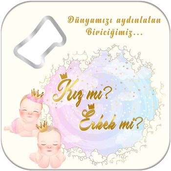 Bebekler ile Cinsiyet Partisi Temalı Kare Magnet Açacak