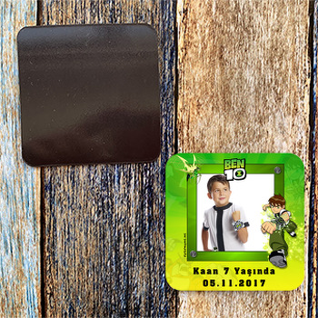 Ben 10 Temalı Doğum Günü Magnet