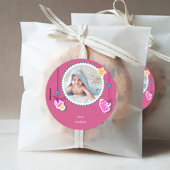 Biberon 2 Temalı Bebek Sticker