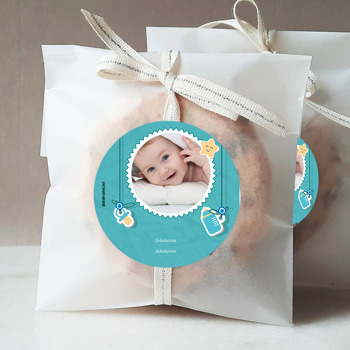 Biberon Temalı Bebek Sticker