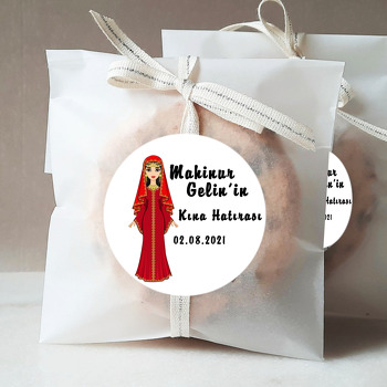 Bindallı Gelin ile Kına Hatırası Temalı Sticker