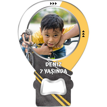 Bisikletçi Temalı Balon Magnet Açacak