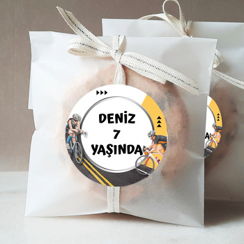 Bisikletçi Temalı Sticker
