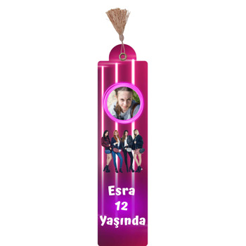 Blackpink Neon Çerçeve Temalı Kitap Ayracı