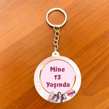 Blackpink Temalı Daire Plastik Anahtarlık