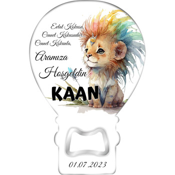 Bohem Yeleli Aslan Temalı Balon Magnet Açacak