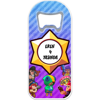 Brawl Star Temalı Uzun Resimli Magnet Açacak