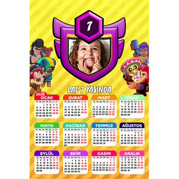 Brawl Stars Temalı Takvim Magnet