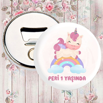 Bulutlar Üzerinde Soft Bebek Unicorn Temalı Magnet Açacak