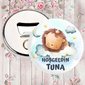 Bulutlarda Uyuyan Aslan Yavrusu Temalı Magnet Açacak