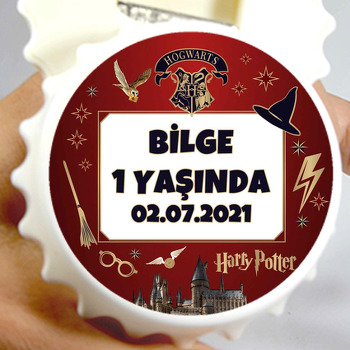 Büyücü Okulu Temalı Kapak Şekilli Magnet Açacak