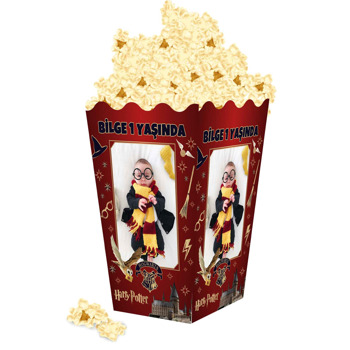 Büyücü Okulu Temalı Popcorn Kutusu