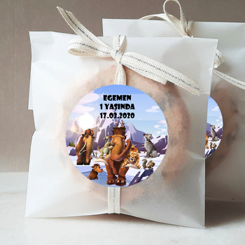 Buz Devri Temalı Doğum Günü Sticker