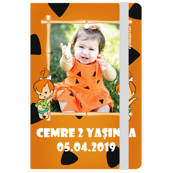 Çakıl Taş Devri Temalı Doğum Günü Kişiye Anı Özel Defter