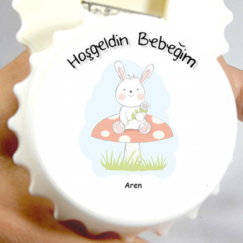 Çiçek ve Tavşan Temalı Kapak Açacak