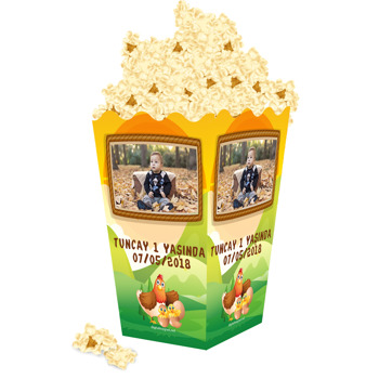 Çiftlik Temalı Popcorn Kutusu