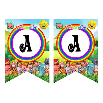 Cocomelon Temalı Flama Banner