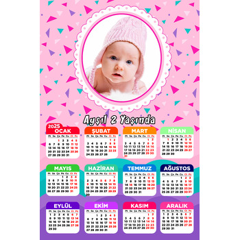 Confetti Temalı Takvim Magnet