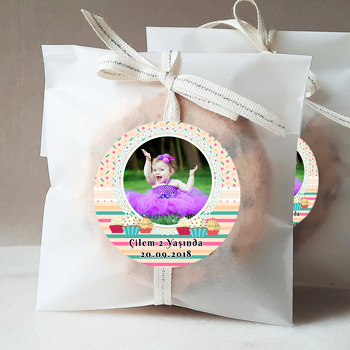 Cup Cake Temalı Resimli Sticker
