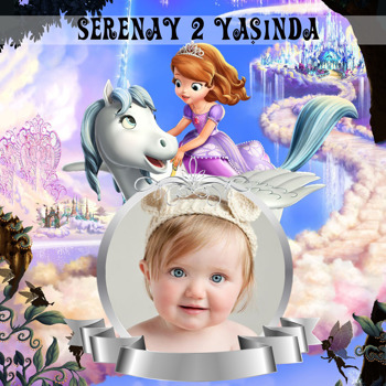 Sofia Temalı Resimli Kare Afiş