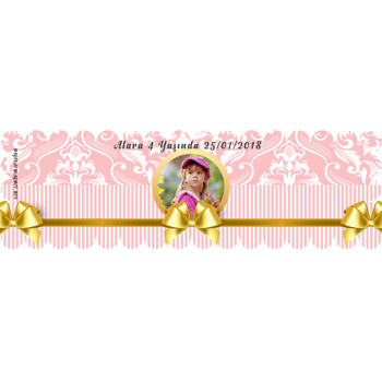 Damask Pink Temalı Peçete Sargısı