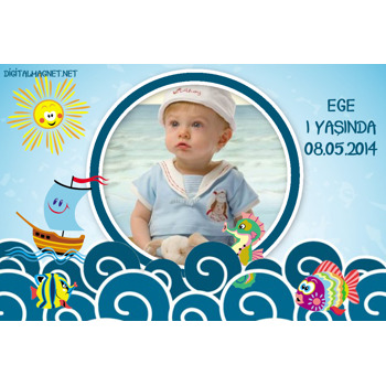 Deniz Dalgası Temalı Magnet