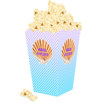 Deniz Kabuğu Temalı Popcorn Kutusu