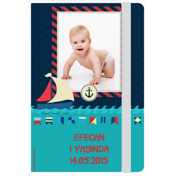 Deniz Ve Gemi Temalı Kişiye Anı Özel Defter 
