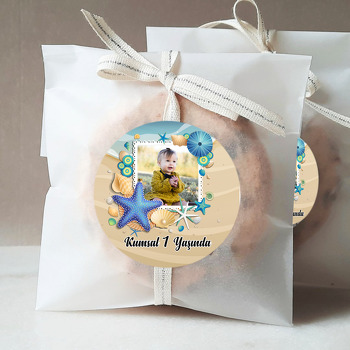 Deniz Yıldızı Temalı Resimli Sticker