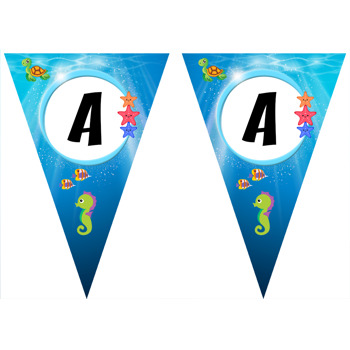 Denizaltı Canlıları Temalı Parti Banner