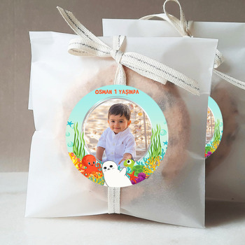 Denizaltı Hayvanları ile Fok Temalı Sticker
